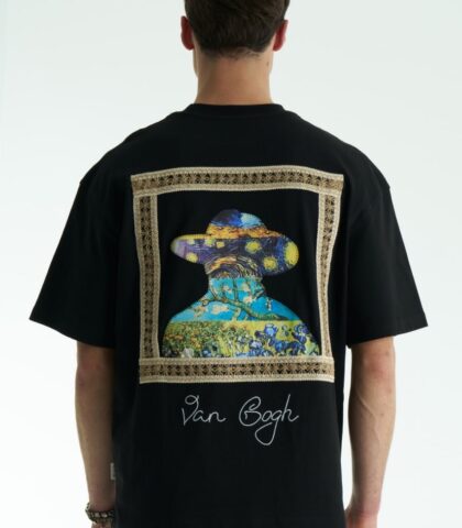 Tricou cu aplicații Van Gogh
